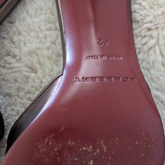 Burberry Leather Mules New!! ! - Picture 3 of 5